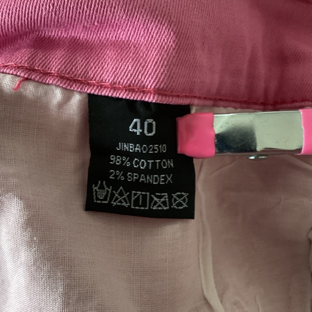 Vibrant Pink Slim Straight Men's Jeans 40x30 NWOT - Picture 5 of 6